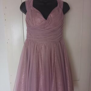 Chic Mauve Sleeveless Prom Dress